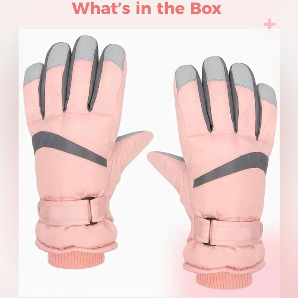 NWT Ski Gloves for Women, Touchscreen Winter Gloves, Warm Water-Proof Gloves
